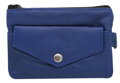 Modrá dámska kľúčenková peňaženka 