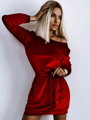 Dámske luxusné šaty v červenej farbe FLV621 red
