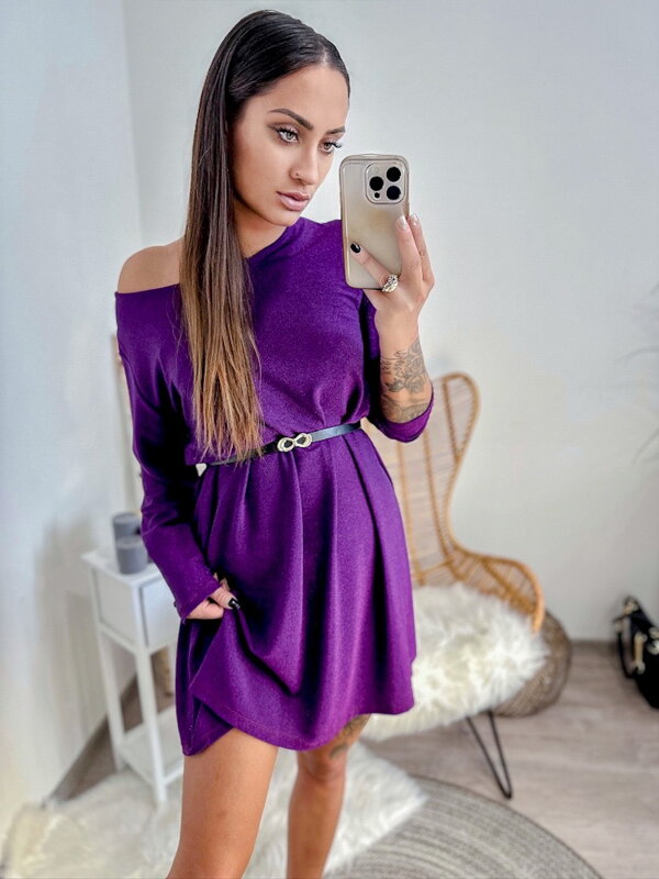 Dámske kokteilové šaty fialové 